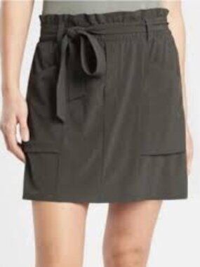 Athleta Skyline Paperbag Tie Waist Women's 14T A-Line Athleisure Skort Skirt